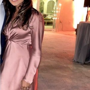 Zara long sleeve Maxi in pink